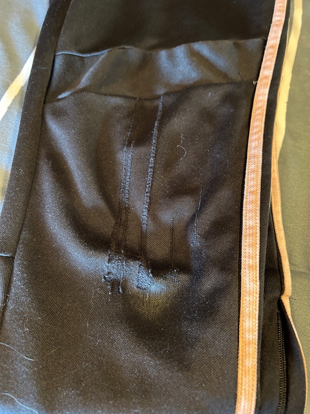 adidas Black Track Pants with Pink Side Stripes - Picture 6 of 8